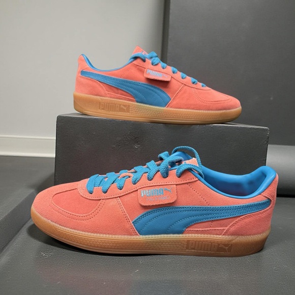 Puma Other - Puma Palermo Men’s Size 11 Peach Frost Tropical Blue BNIB Eye-Catching Colorway.